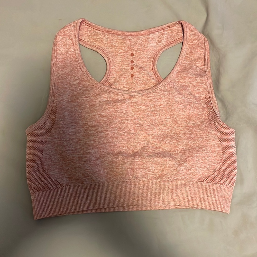 KORA pink marled sports bra